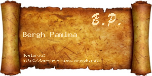 Bergh Pamina névjegykártya